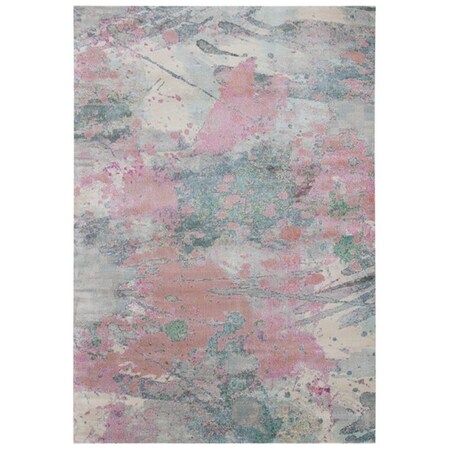 Safavieh Lillian Power Loomed Square Area Rug Ivory & Pink - 6 ft. -7 in. x 6 ft. -7 in. LLN381A-7SQ